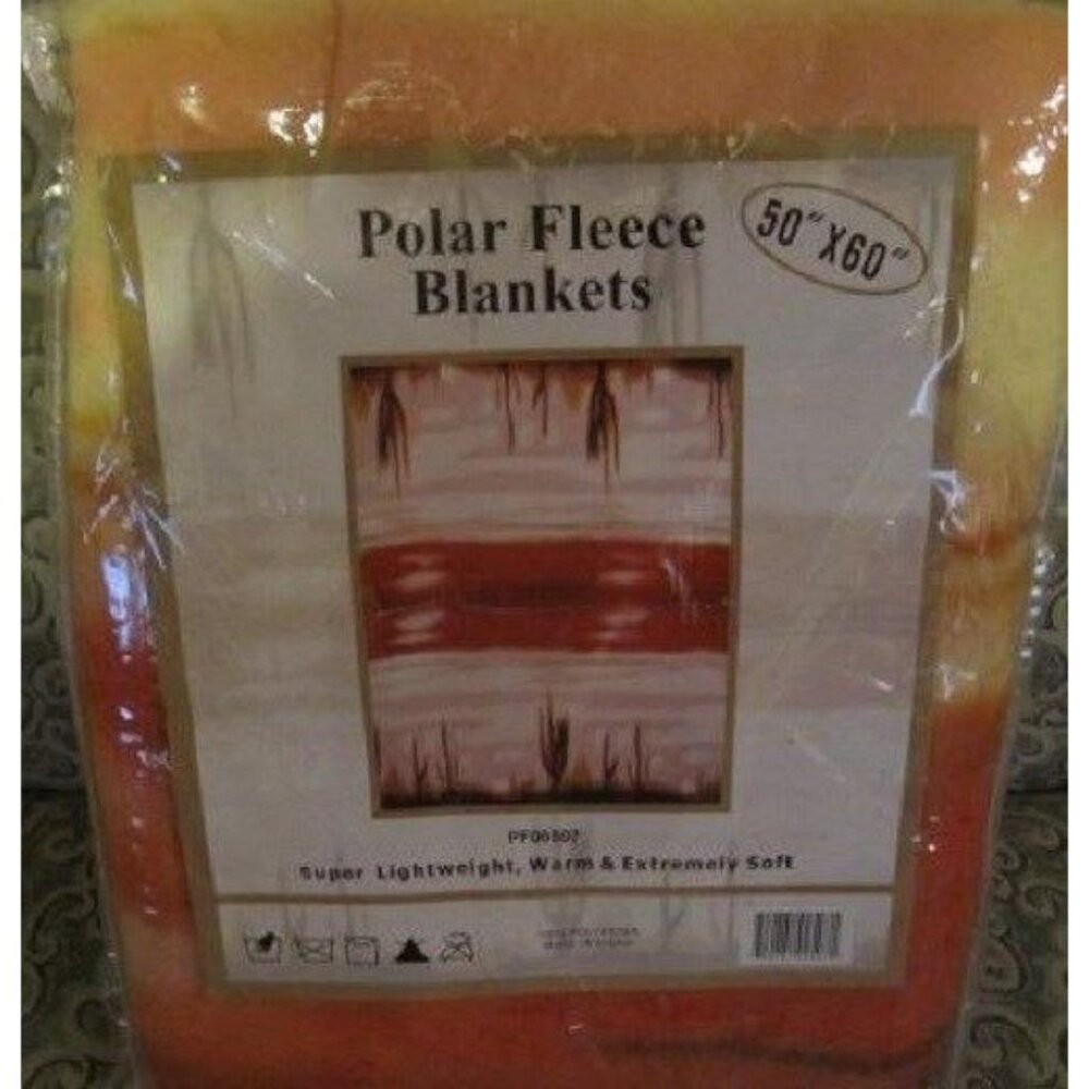 New Sunrise Sunset Design Polar Fleece Throw Gift Blanket Desert Southwest Photo - Picture 2 of 3